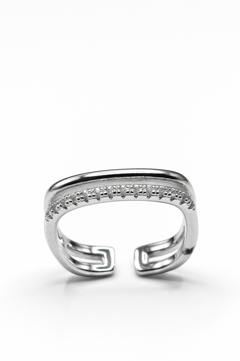 Double Sparkle Line Ring