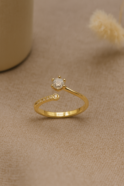 Flower Crystal Ring