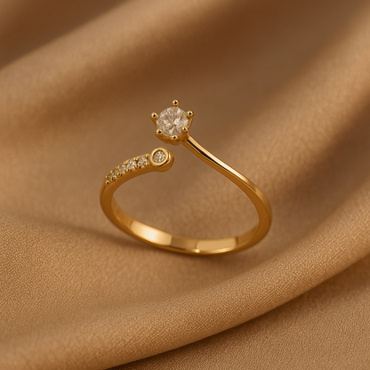 Flower Crystal Ring