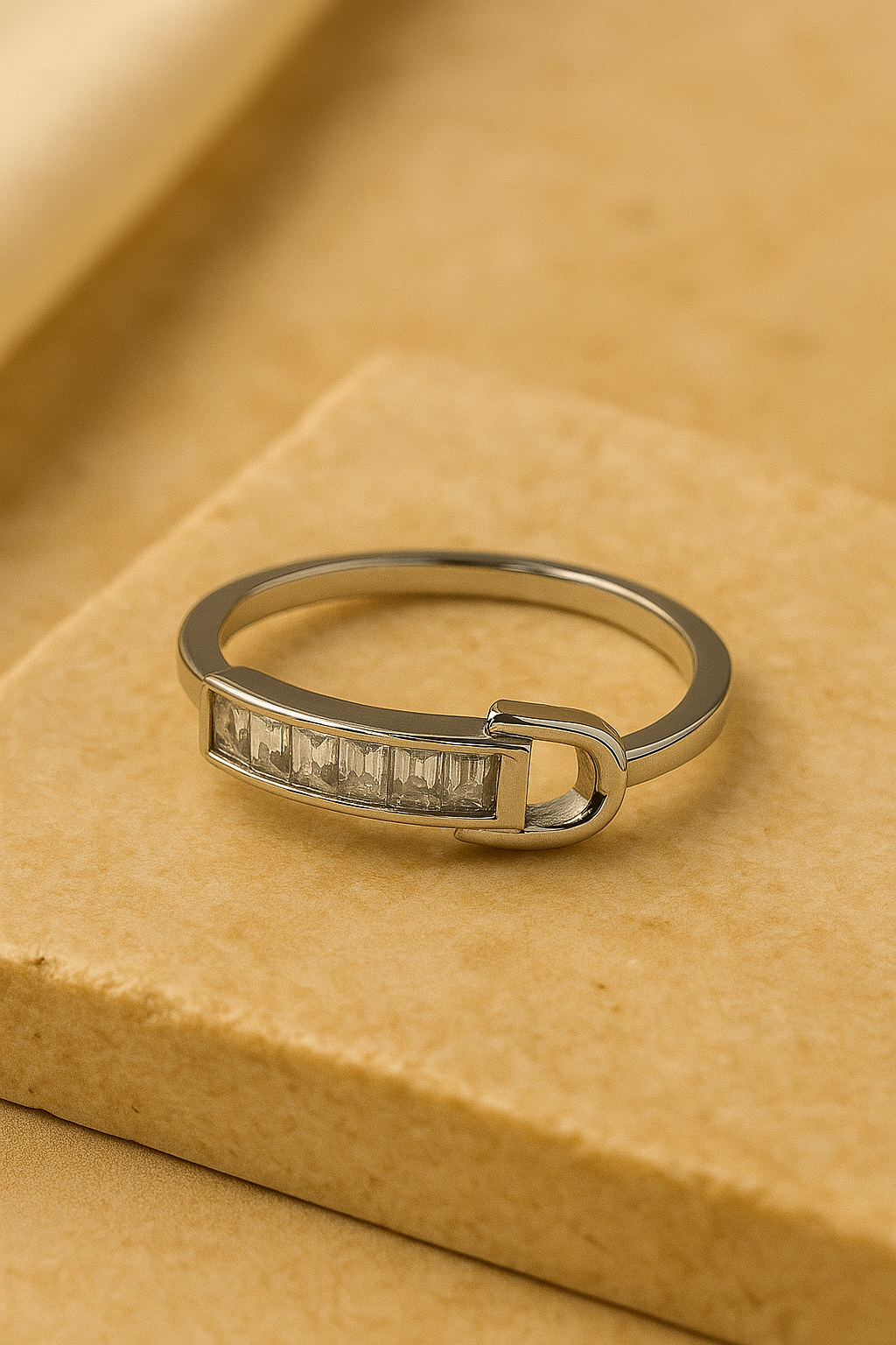 Structured Crystal Ring