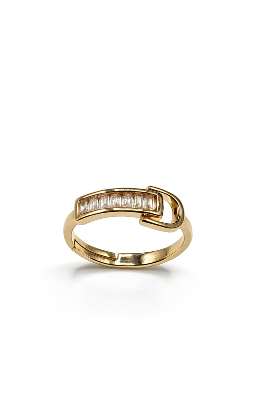 Structured Crystal Ring