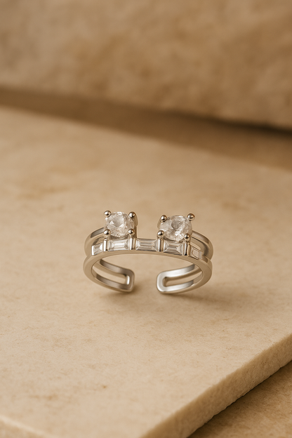 Layered Gem Ring