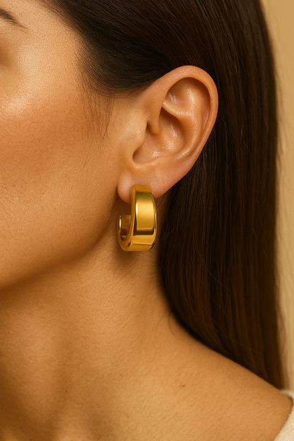 Gold Chunky Hoops