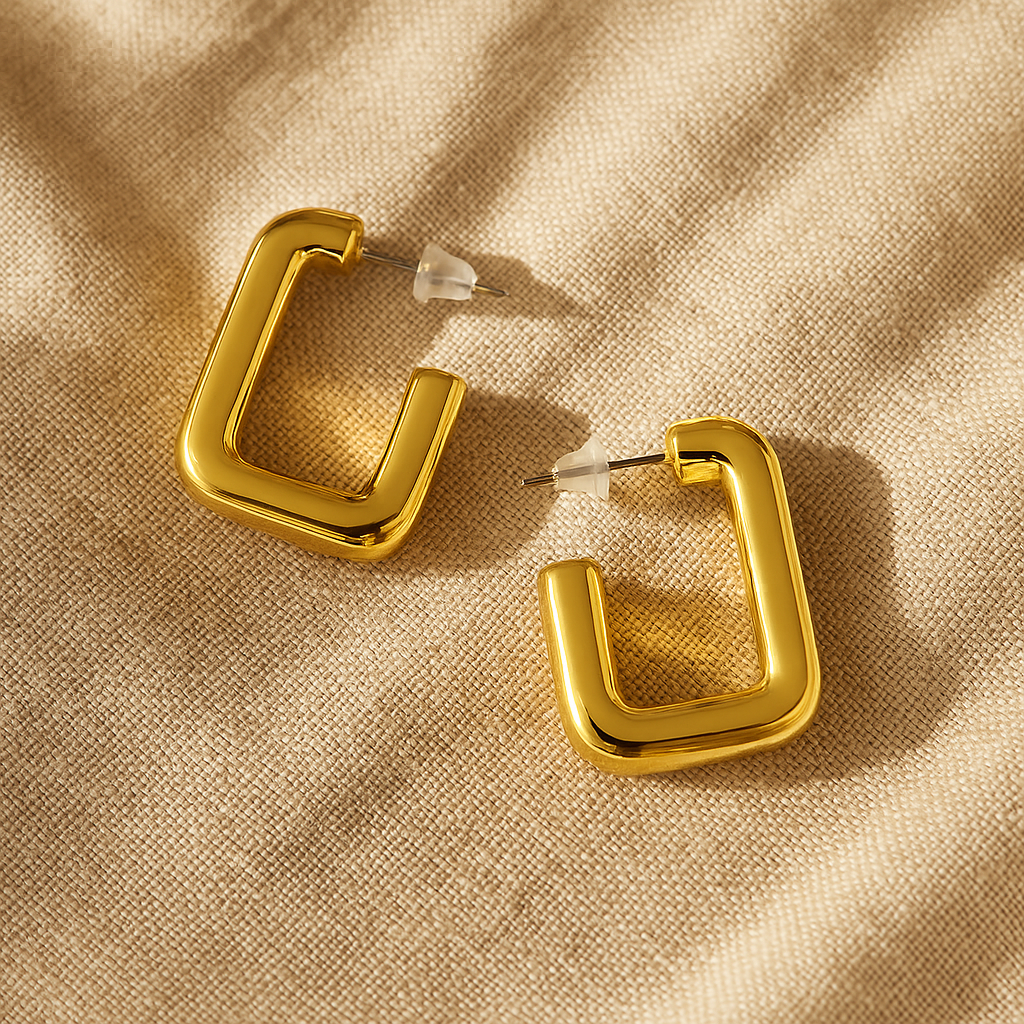 Tube Rectangle Earrings
