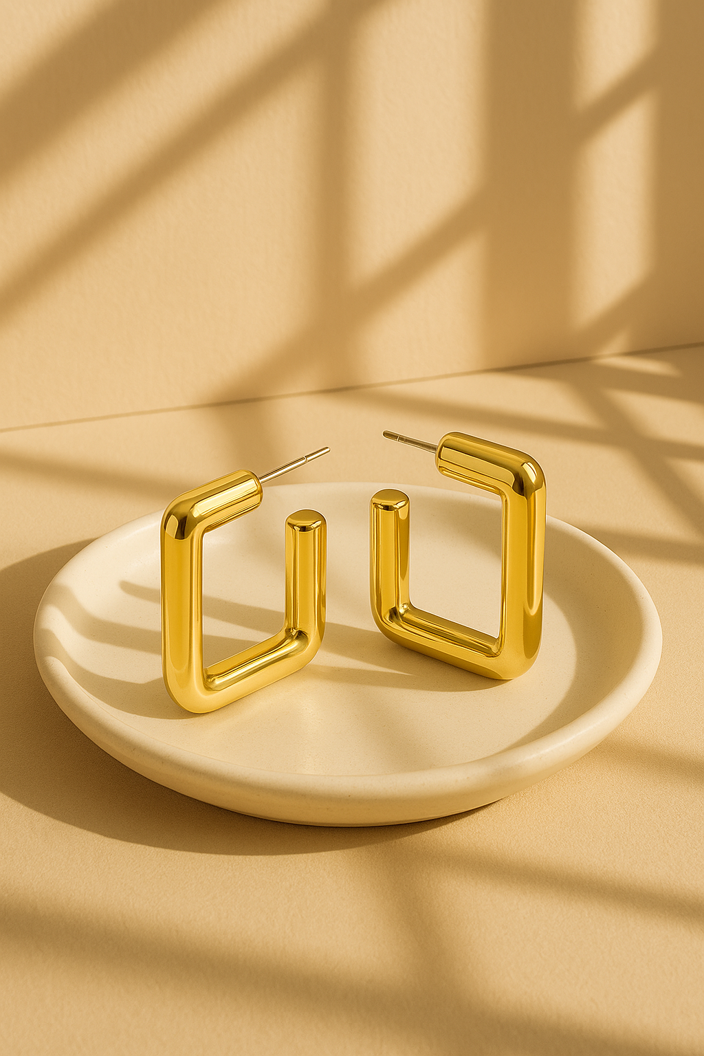 Tube Rectangle Earrings