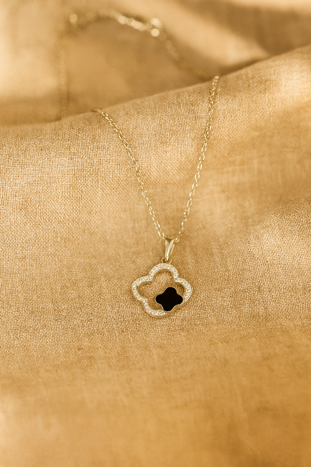 Two-Tone Clover Necklace