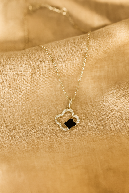 Two-Tone Clover Necklace