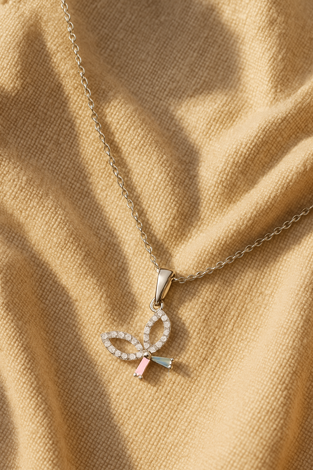 Rosy Mint Flutter Necklace