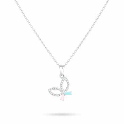 Rosy Mint Flutter Necklace