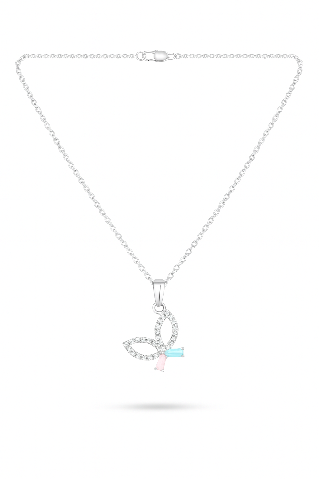 Rosy Mint Flutter Necklace