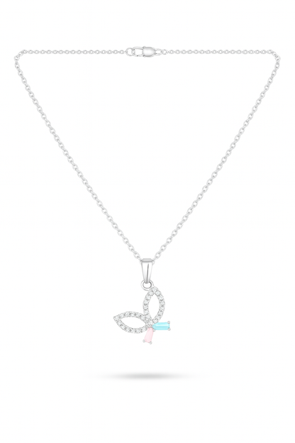 Rosy Mint Flutter Necklace