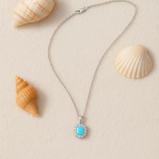 Aqua Stone Necklace
