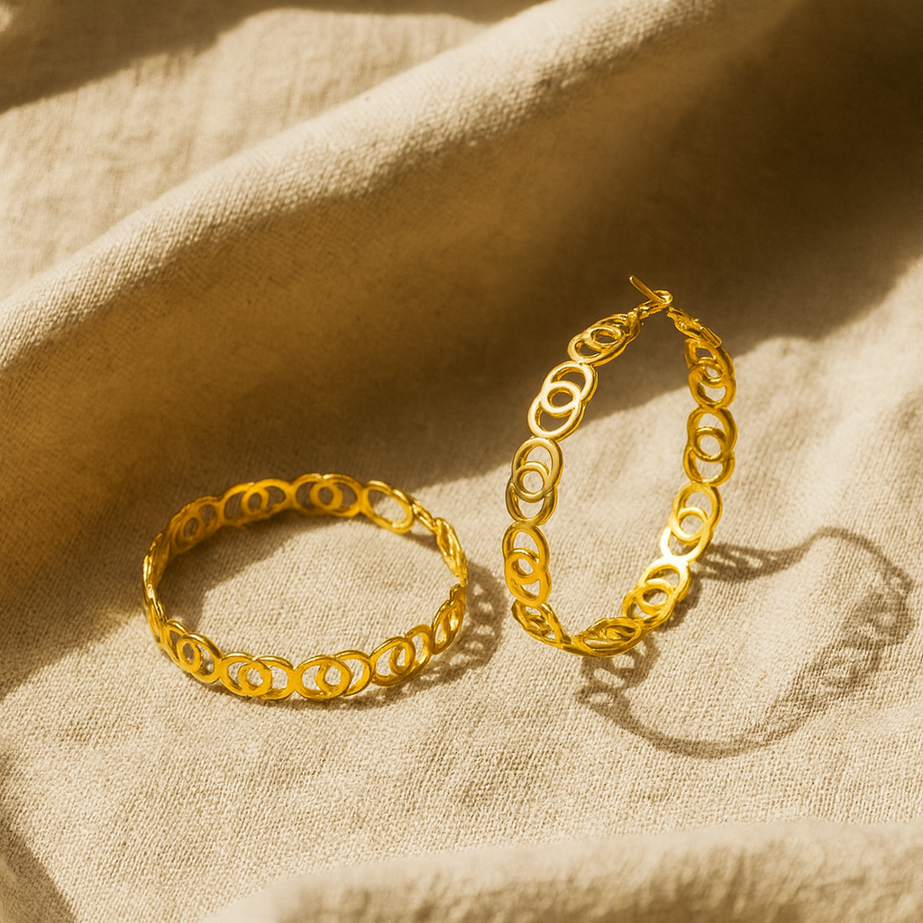 Braided Link Earrings