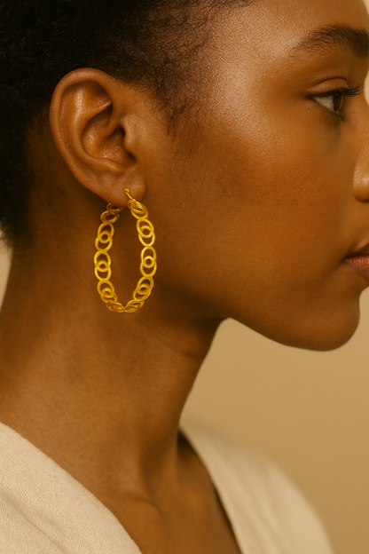 Braided Link Earrings