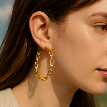 Anchor Link Earrings