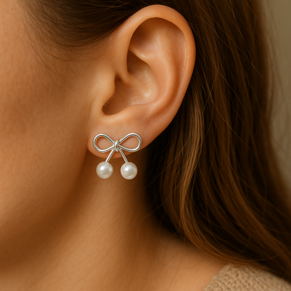 Dainty Bow Earrings