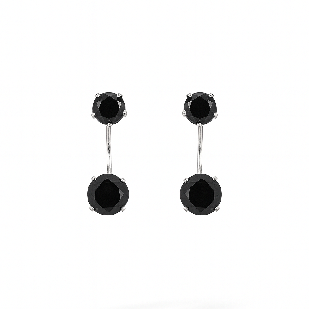 Two-Tier Drop Earrings