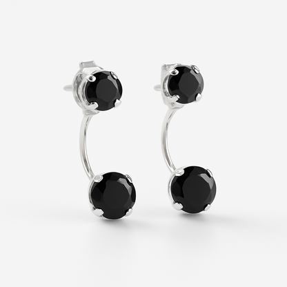 Two-Tier Drop Earrings