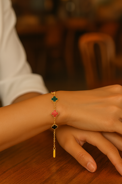 Multicolor Clover Bracelet