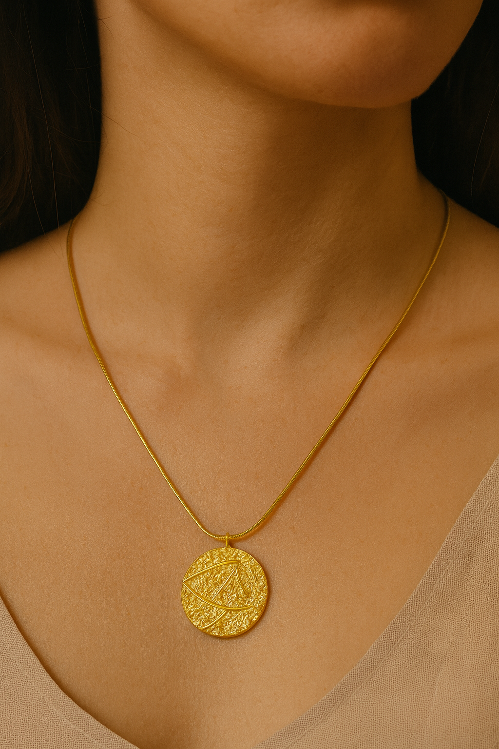 Ancient Coin Pendant Necklace