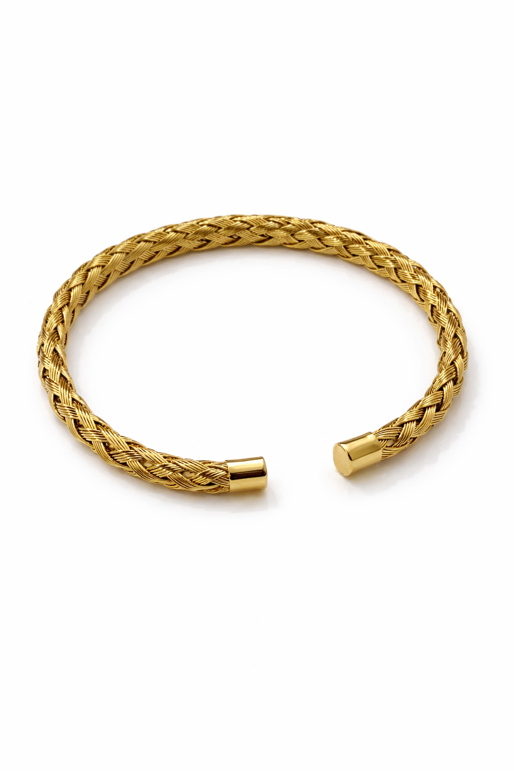Royal Weave Gold Cuff Bracelet
