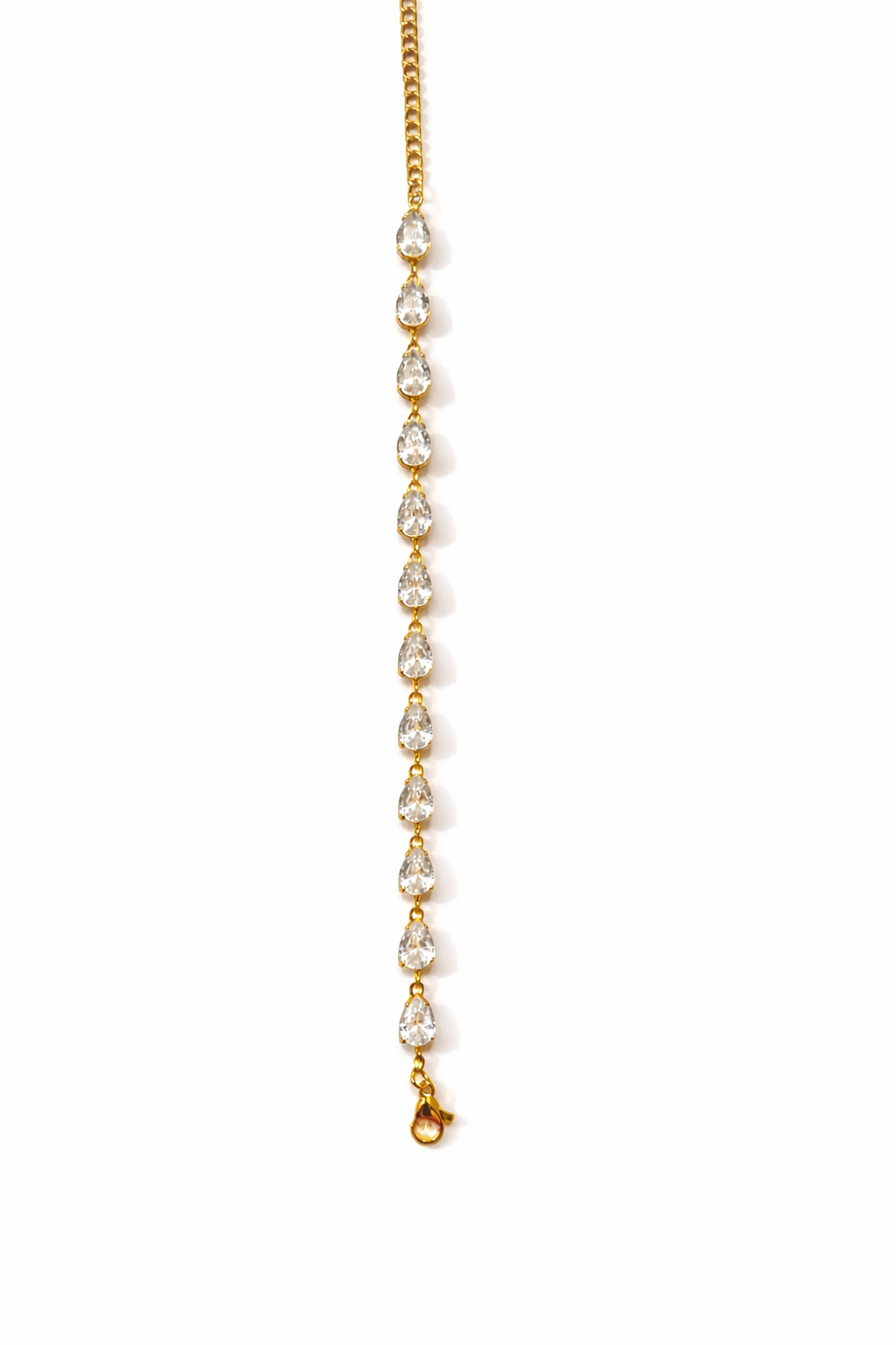 Crystal Teardrop Tennis Bracelet