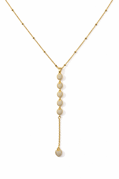 Dazzling Heart Drop Necklace