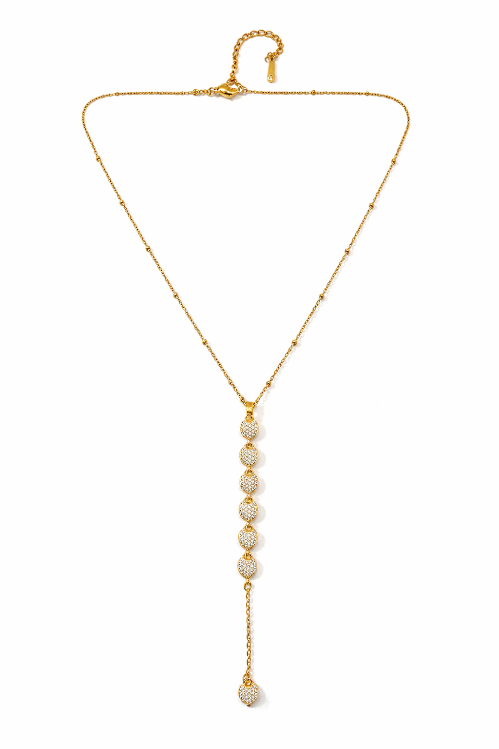 Dazzling Heart Drop Necklace