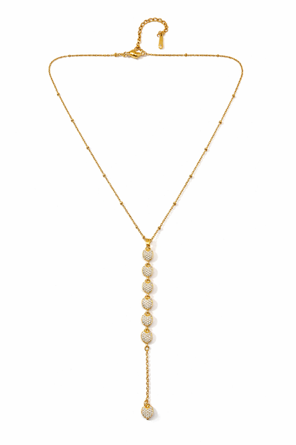 Dazzling Heart Drop Necklace