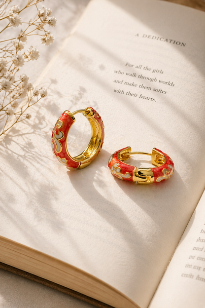Enamel Earrings
