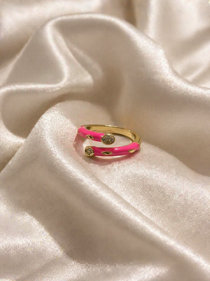 Blush Wrap Adjustable Ring