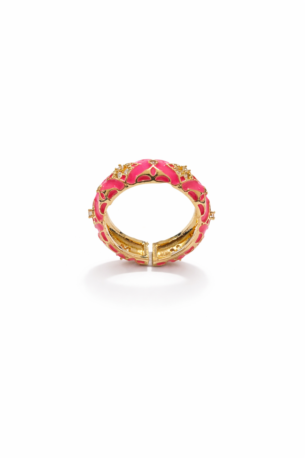 Blush Enamel Statement Ring