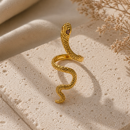 Serpent Wrap Statement Ring