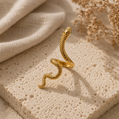 Serpent Wrap Statement Ring
