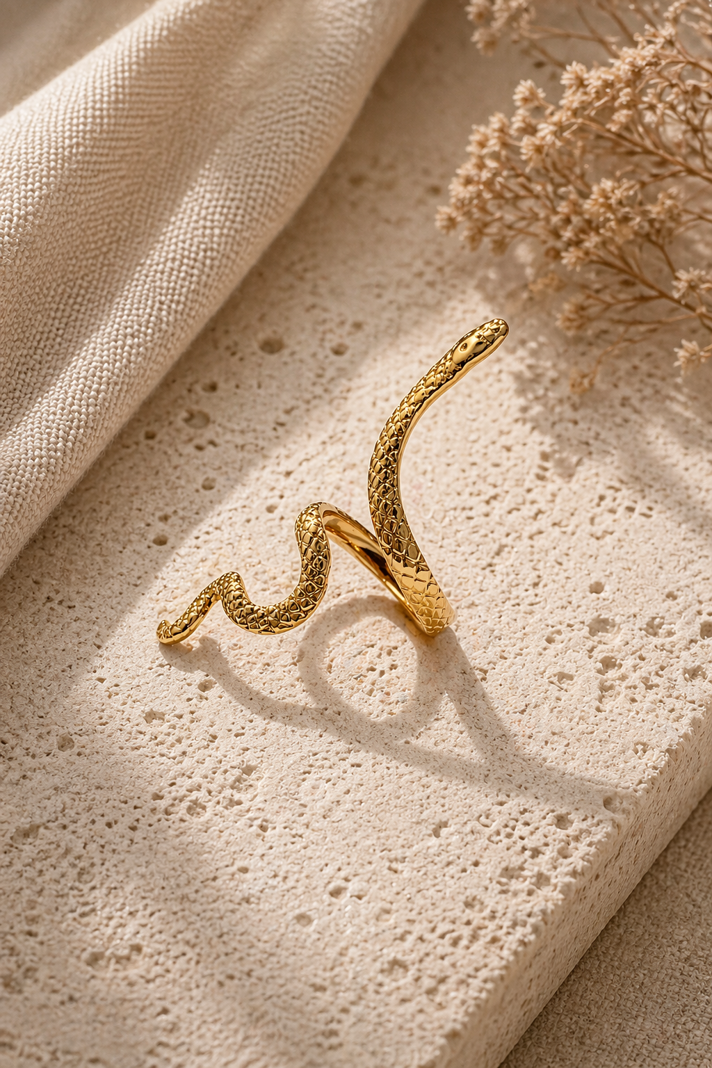 Serpent Wrap Statement Ring