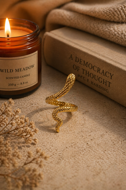 Minimal Serpent Wrap Ring