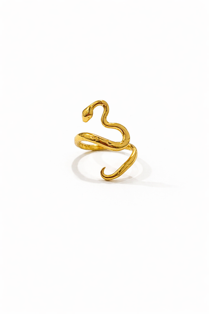 Abstract Snake Wrap Ring