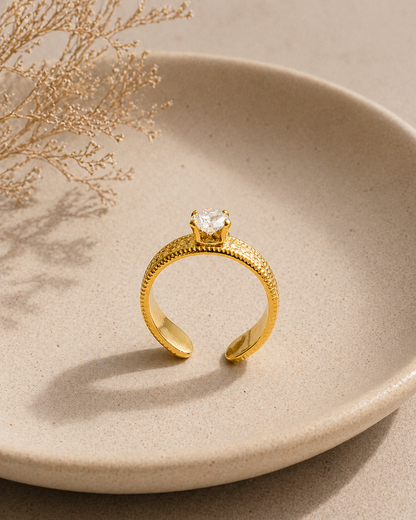 Aurora Teardrop Statement Ring