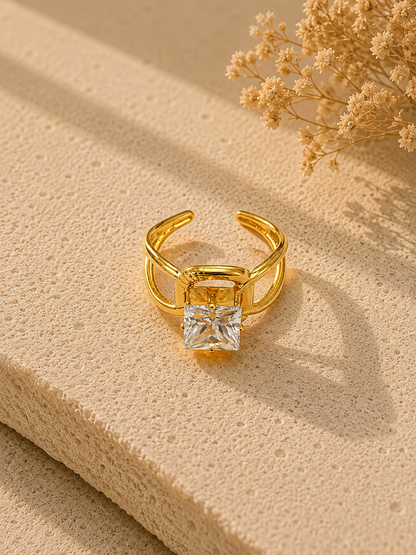 Regalia Princess Crystal Statement Ring
