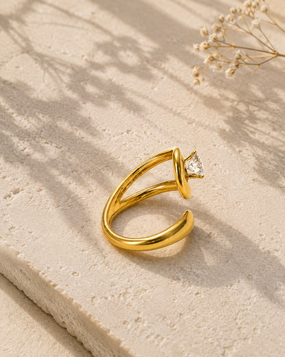 Luxe Flow Oval Wrap Ring