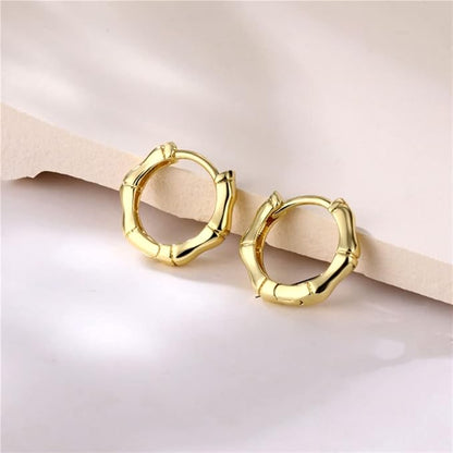 Textured Hoop Earrings