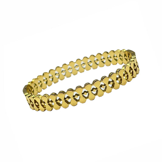 Golden Hoops Bangle