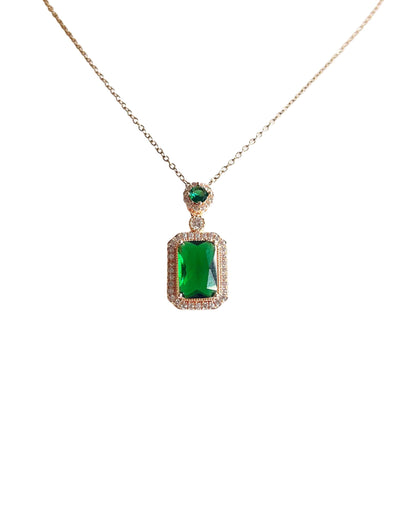 Emerald Pendant Necklace