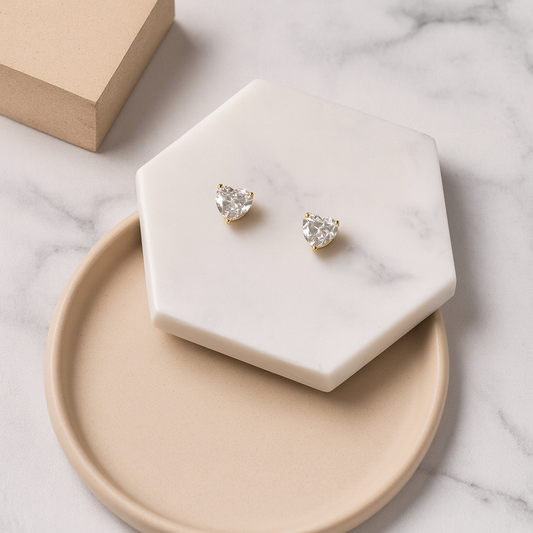 Sparkling Mini Heart Studs