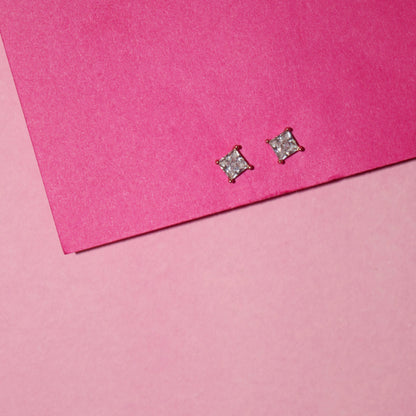 Square Crystal Studs