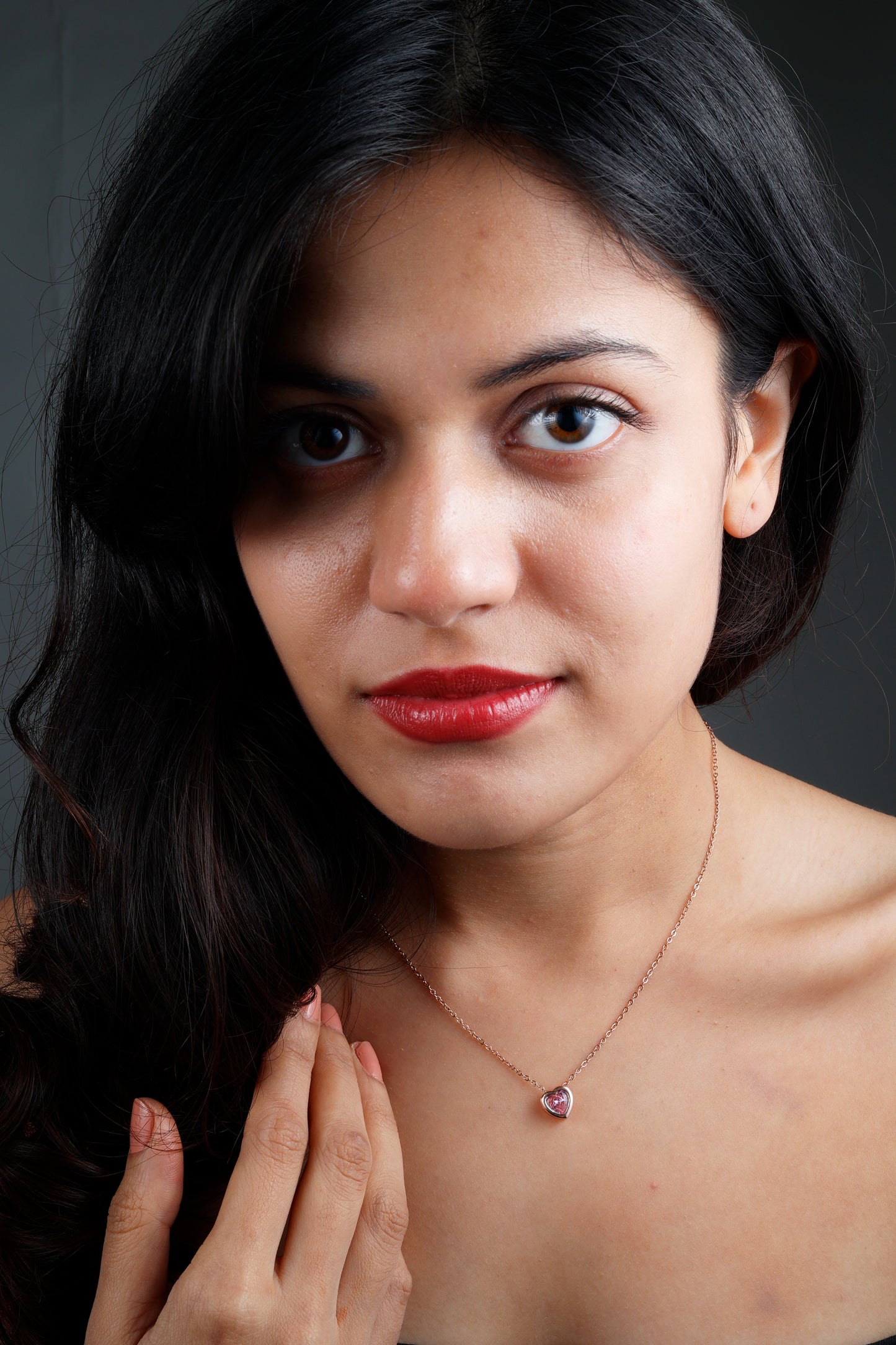Pink Heart Necklace