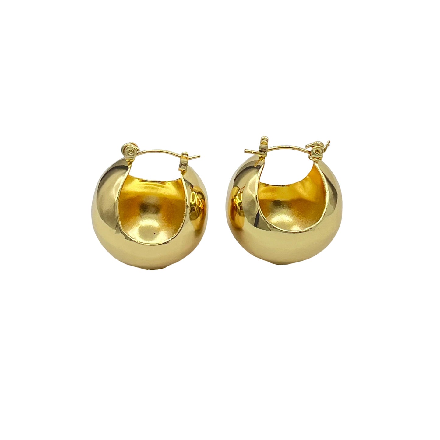 Golden Sphere Earrings