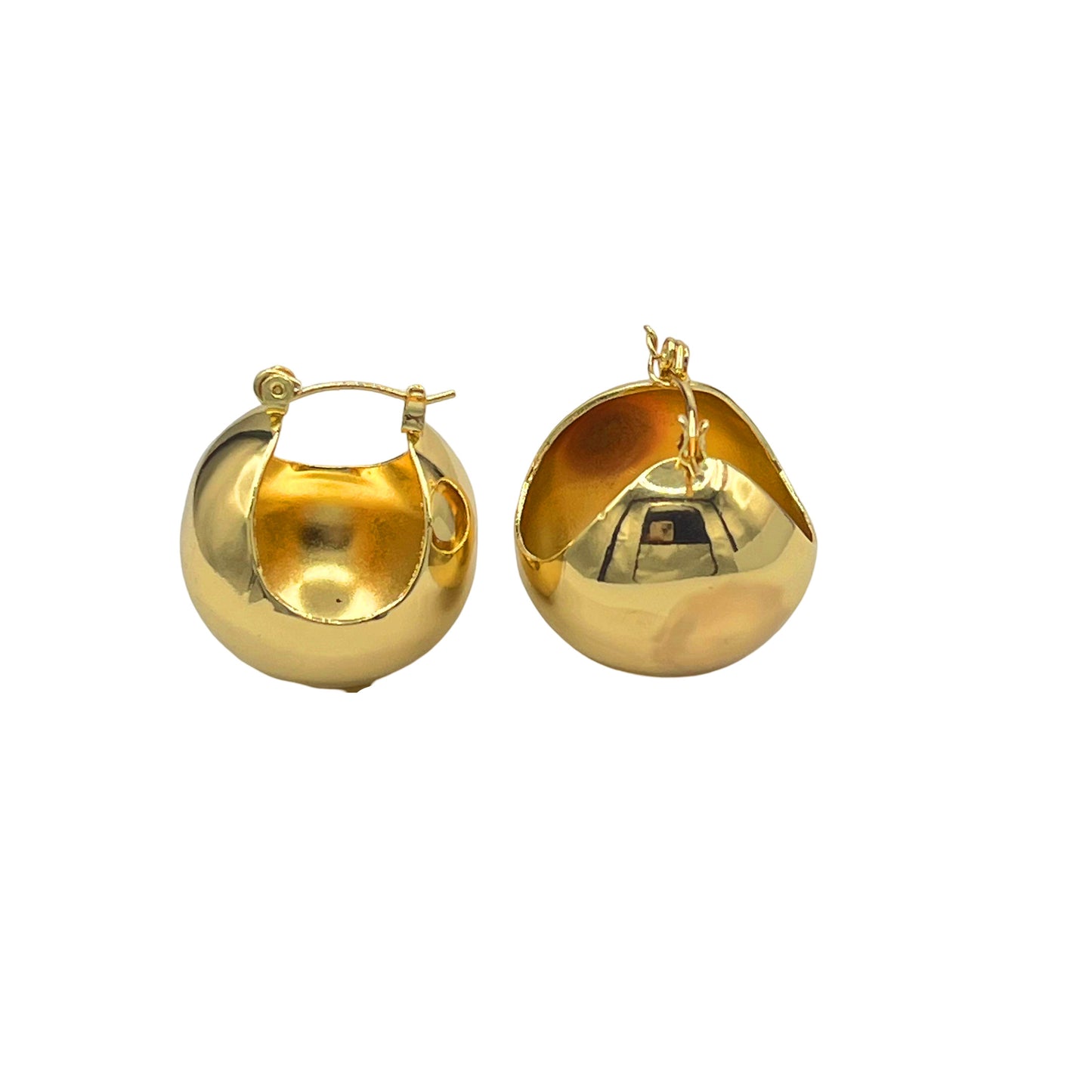 Golden Sphere Earrings