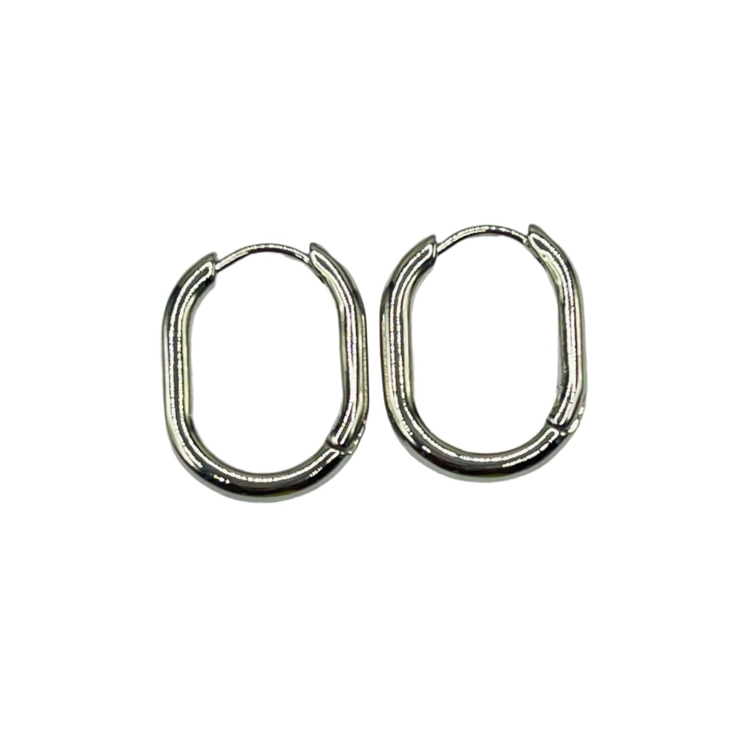 Oval Hoop Earrings