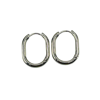 Oval Hoop Earrings